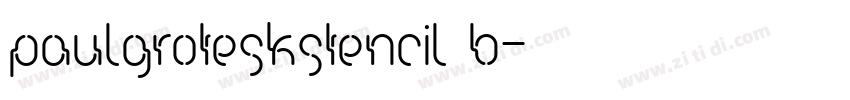 PaulGroteskStencil B字体转换
